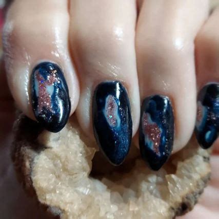 27 Stunning Geode Nail Art Ideas Rasberi Rose