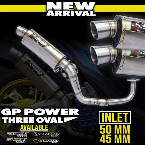 EXHAUST SYSTEM SHIJIRO RACING TYPE MT GP POWER FOR AEROX N MAX VARIO