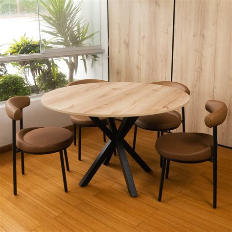 Mesa de Comedor Redonda Moon (para 4, 5 o 6 personas) | Visso-Home