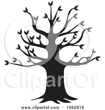 Clipart Black Tree Silhouette - Royalty Free Vector Illustration by ...