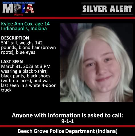 Missing People In America Alerts On Twitter Kylee Ann Cox