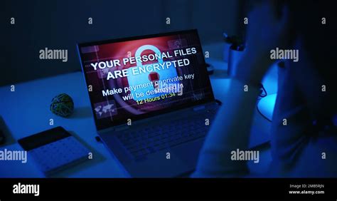 Ransomware Cyber Malware Attack. Ransom Virus Screen Stock Photo - Alamy