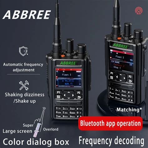 Abbree Ar Gps Walkie Talkie Bluetooth Program Transceiver