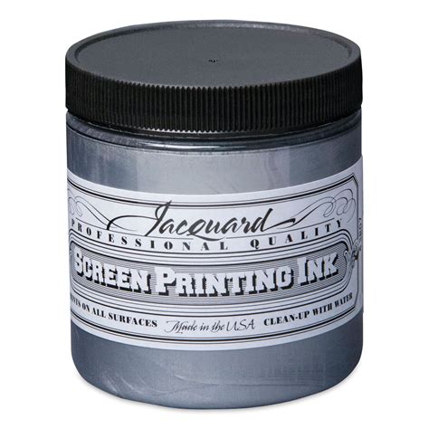 Jacquard Screen Printing Ink Silver Metallic 8 Oz Michaels