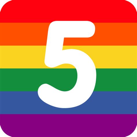 Rainbow Indicator Five Discord Emoji