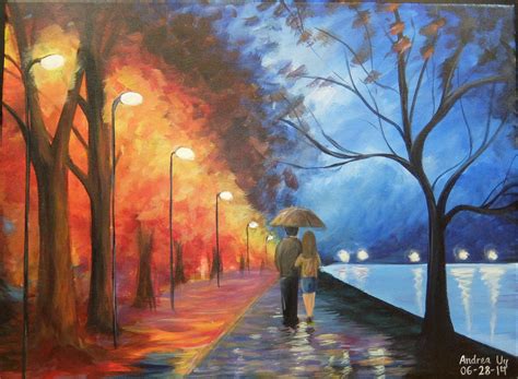 Mastercopy of Alley by the Lake by Leonid Afremov by aoou on DeviantArt