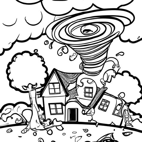 Tornado Coloring Pages - Free Coloring Pages Printables