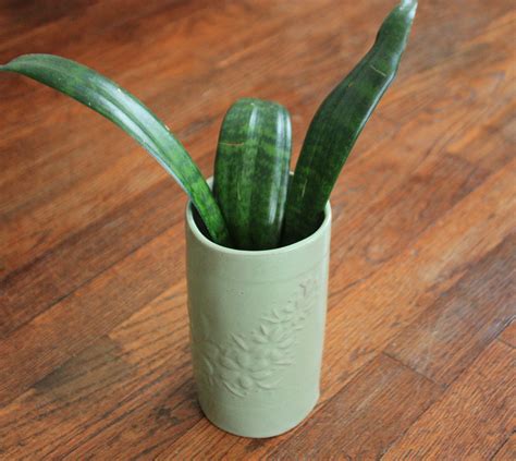 Tall Green Ceramic Vase Great Statement Piece For Your Etsy