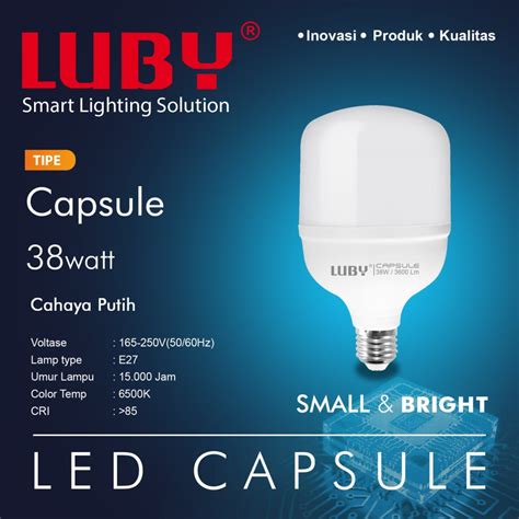 Jual Lampu Led Capsule Luby W Watt Shopee Indonesia