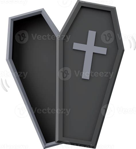 Cartoon Coffin Halloween Theme Elements 3d Illustration 26851201 Png