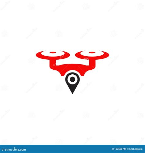 Drone Icon Logo Design Vector Template Stock Vector Illustration Of Camera Rotor 163590749