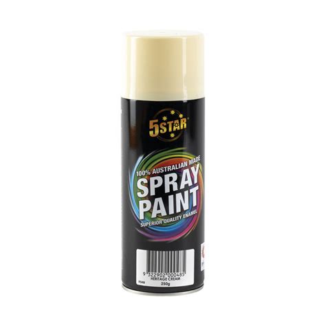 5 Star Enamel Spray Paint Heritage Cream 250g Supercheap Auto