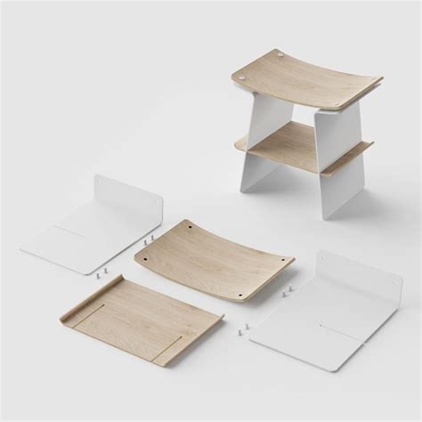 Tai Stool Cum Bookshelf Design Is Inspired By Taiwanese Temples