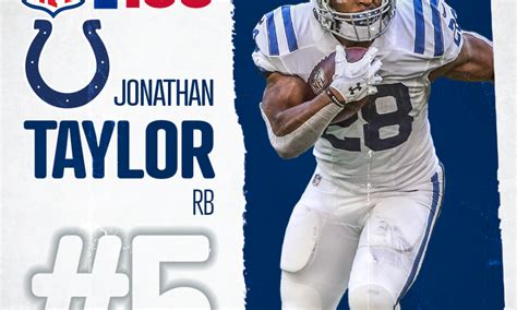 Colts Jonathan Taylor Ranked No 5 On Nfls Top 100