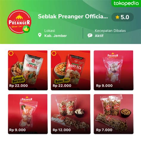 Toko Seblak Preanger Official Online Produk Lengkap Harga Terbaik