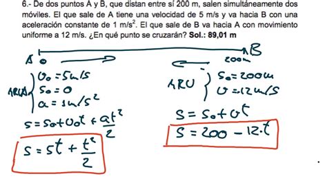 Ejercicio Resuelto De Cruce De M Viles Mru Y Mrua Youtube