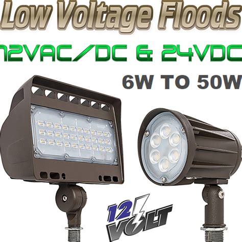 12 Volt AC/DC & 24 Volt DC Low Voltage Flood Lights - From 6W to 50W ...