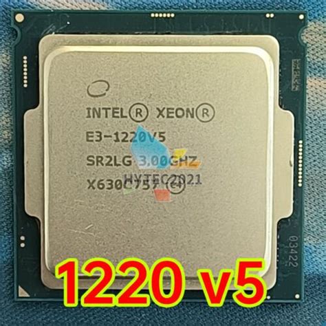 Intel Xeon E3-1220 v5 SR2LG 4 Cores 3.00 GHz 8 MB LGA-1151 CPU Processor