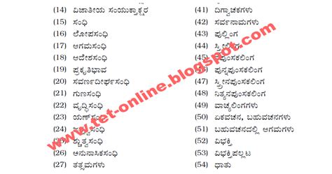 KANNADA GRAMMAR FOR KAR TET