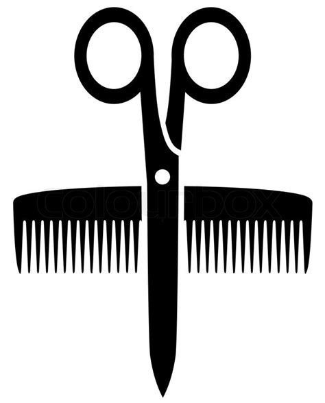 Scissors And Comb Vector at Vectorified.com | Collection of Scissors ...