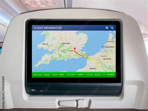 Inflight Progress Map Screen In Flight Map Screen Flight Screen