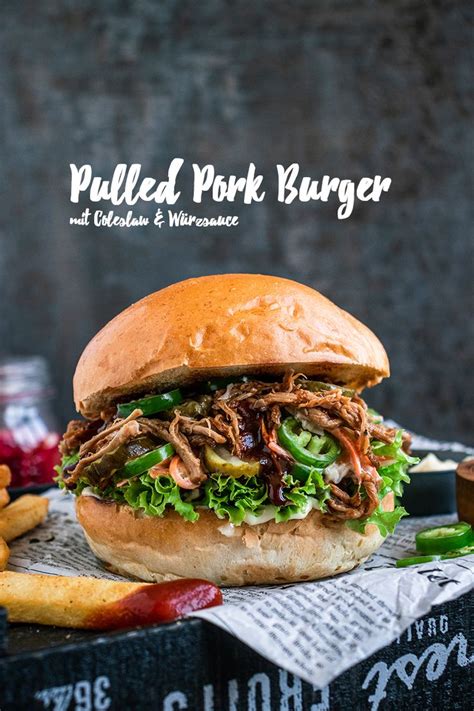 Pulled Pork Burger Mit Amerikanischem Coleslaw Krautsalat Recipe