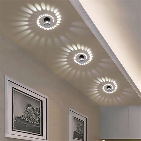 Modern Led Ceiling Light W Rgb Wall Sconce For Art Gallery Decoration