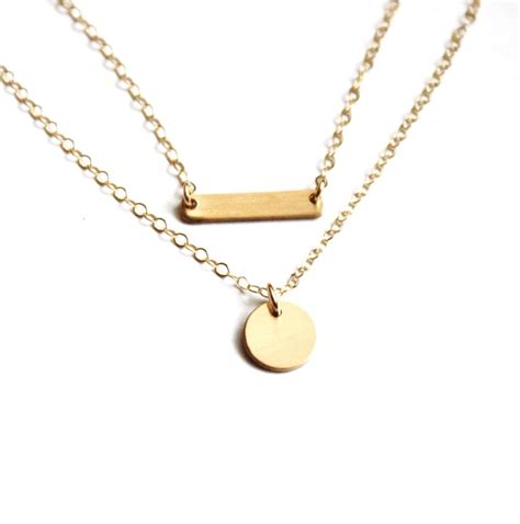 Delicate Gold Necklace Initial Necklace Personalized Etsy