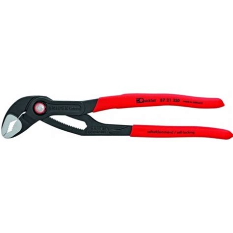 Клещи переставные с фиксатором Knipex Kn 8721250sb Cobra® Quickset зев 50 мм 2 под ключ 46