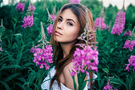 Fondos De Pantalla Flores Retrato Mujer Modelo Cara Mujeres Al