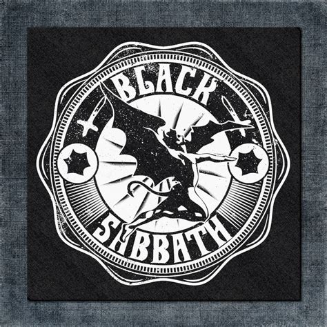 Black Sabbath Back Patch Black Sabbath Artwork Big Back Patch Vestimen