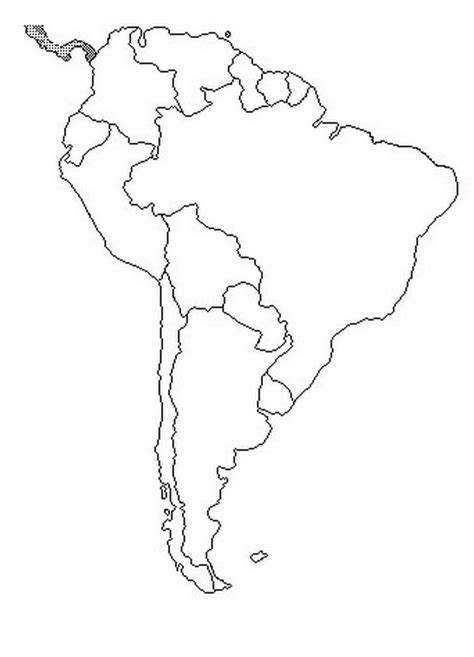 Map Of South America Coloring COLOR AREA