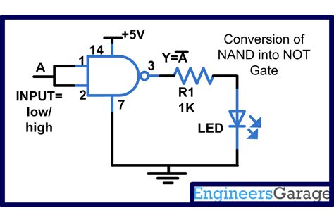 And Gate Using Nand Gate Circuit Diagram