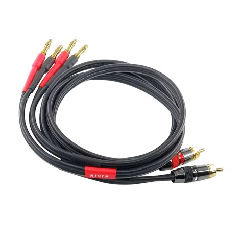 Amazon WJSTN RCA To Banana Plug Speaker Cable Banana Plug To RCA