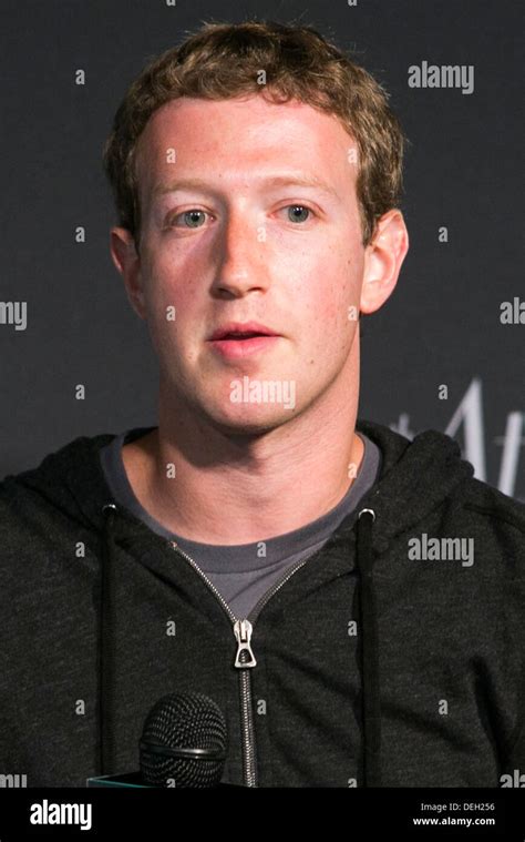 Mark Zuckerberg Co Founder Chairman And Ceo Of Facebook Stock Photo