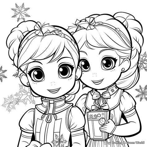 Elsa And Anna Coloring Pages - Free & Printable!