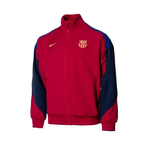 Jacket Nike FC Barcelona Pre Match 2023 2024 Noble Red Obsidian Deep