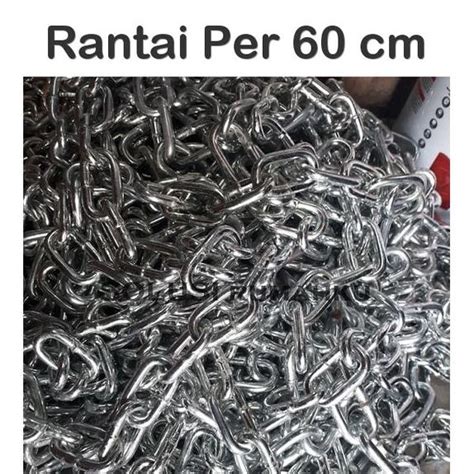 Jual Per Cm Rantai Besi Besar Mm Rantai Kapal Pagar