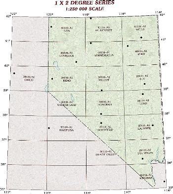 Nevada Topographic Index Maps Nv State Usgs Topo Quads K K K