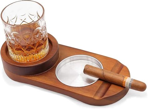 Valentines Day Ts For Him Cigar Ashtray Coaster Whiskey Glass Tray And Cigar