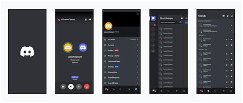 Premium Vector Discord Social Media Interface Discord Mobile
