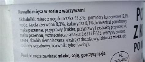 Potrawka z kurczaka po meksykańsku WP kalorie kJ i wartości odżywcze