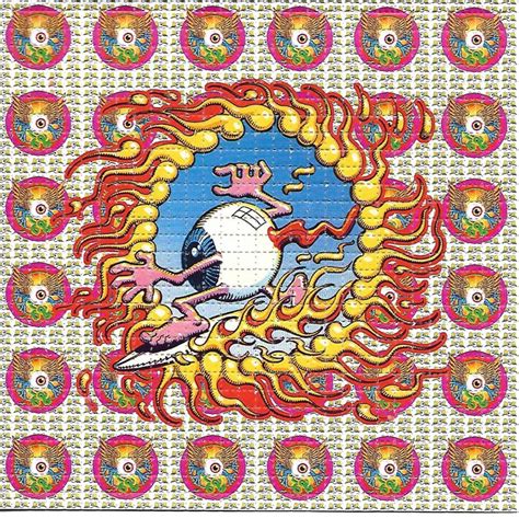 Flying Eyeball LSD Blotter Art Psychedelic Acid Free Paper Etsy