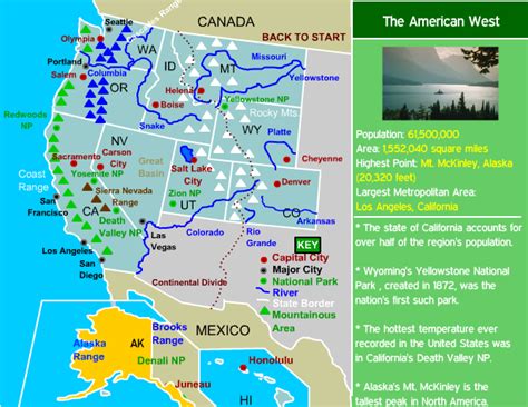 American West Interactive Map