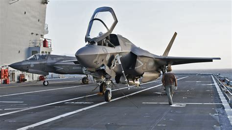 F-35B Stealth Fighters Operate From A Japanese Aircraft Carrier For The ...