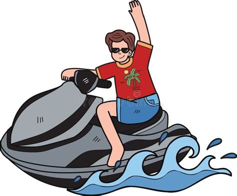 Cartoon Jet Ski Skis Stock Illustrations 12 Cartoon Jet Ski Skis