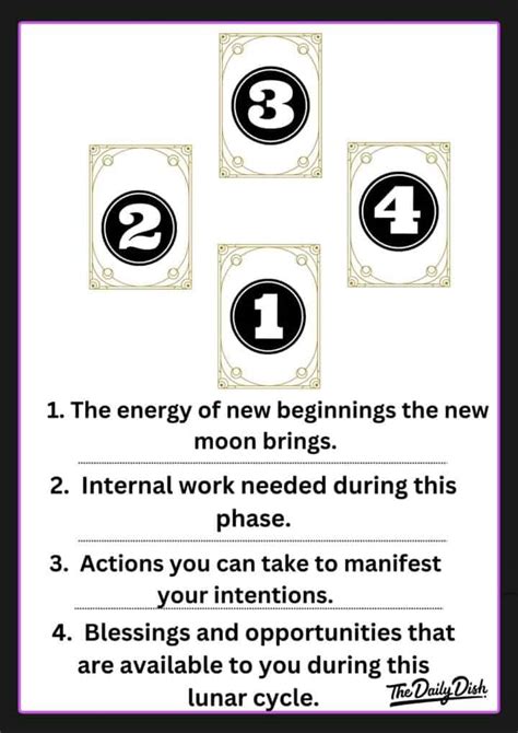 New Moon Tarot Spreads For Manifestation The Daily Dish