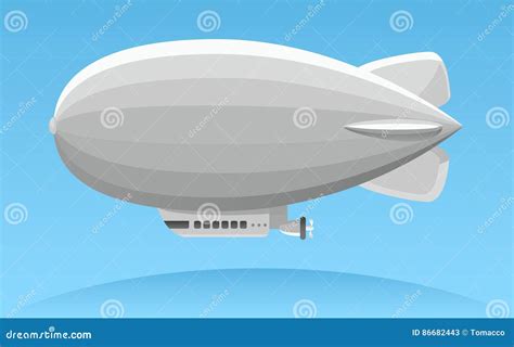 Cartoon Zeppelin Vector Illustration | CartoonDealer.com #29430700