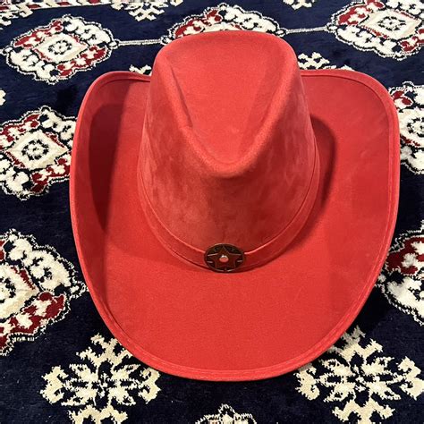 Red cowboy hat - Depop