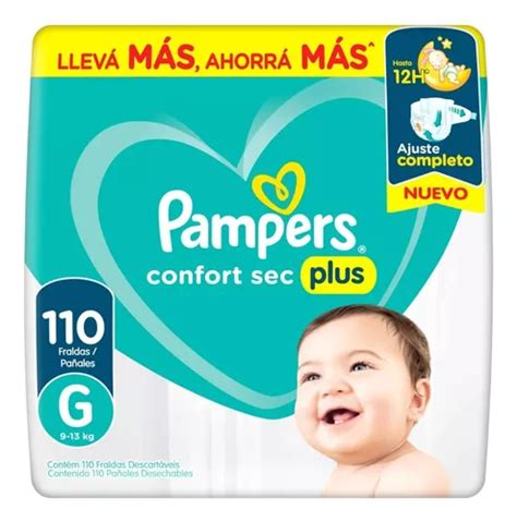 Pañales Pampers Confort Sec Max G X 110 Unidades Mercadolibre